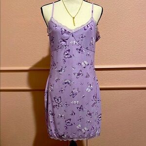 FULL TILT Butterfly Mesh Lace Trim Dress XXL NWT